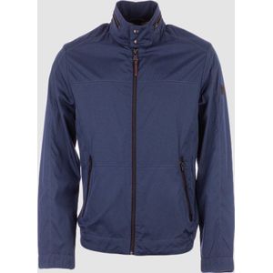 State Of Art Jas - plain melange streep - blauw