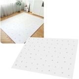 MIRO® Speelmat Baby - Kinderen - Kruipmat - Puzzelmat - Speelkleed - Sterretje & Maan - XL - Extra Dik - Foam - 180 x 180 CM - 9 Tegels - Wit