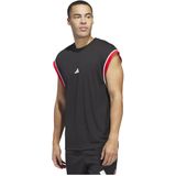 adidas Hombre ADIDAS BASKETBALL ALL WORLD SLEEVELESS TANK, black/red, XXL