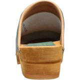 Sanita - Lotte - Klompschoenen - Jade-groen - Lederen Houten Klompen voor Dames