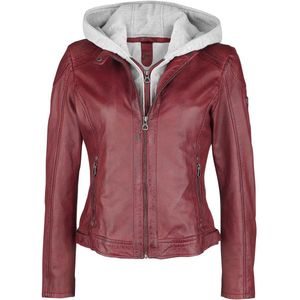 Gipsy Angy Dames Lederen jas - rood - M