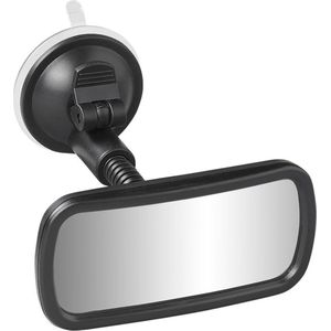 ProPlus Universele Achteruitkijkspiegel Binnenspiegel - Autospiegel - Interieurspiegel - Wijdehoekspiegel - Flexarm 4 cm - met Zuignap - 11.5 x 5.5 cm