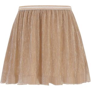 Like Flo - Sara Flo girls plissé skirt with lining - Soft gold - Maat 104