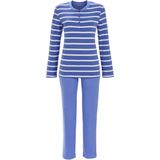 Warme katoenen pyjama Ringella - Blauw - Maat - 38