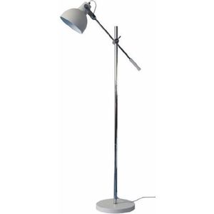 Arras Single Industrieel Design Vloerlamp - 1-Lichts - Wit