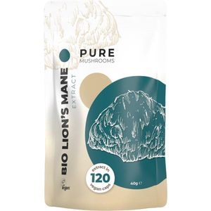 Pure Mushrooms / Lion's Mane Paddenstoelen Extract Capsules Bio - 120caps