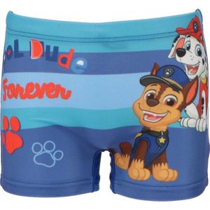 Zwemboxer - Jongenszwembroek - Paw Patrol - Blauwe achterkant - 98/104 - 3/4 jaar