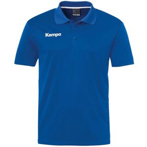 Kempa Poly Poloshirt Royal Blauw Maat 152