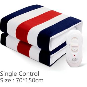 T&L Store® Elektrische Deken - Streep - Single Control - 220V - Thermische Verwarming - 3 Temperatuur Instellingen - 70x150cm