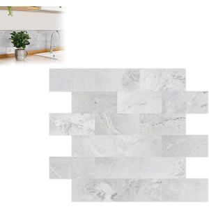 Tegelstickers voor keuken en badkamer - Zelfklevende tegelstickers met houtstructuur - 10 vellen - Eenvoudig aan te brengen