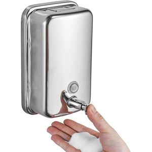 Stijlvolle Wandgemonteerde Zeepdispenser van Roestvrij Staal voor Badkamer en Keuken