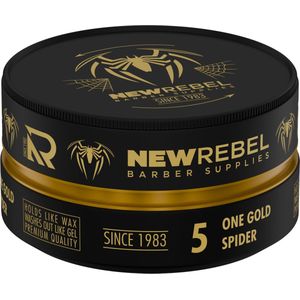 NEW REBEL One Gold Spider Hair Wax – Barber Supplies – Sterke Hold, Makkelijk Uitwasbaar – Premium Haarstyling Gel Wax – 150 ml - Spider wax - Mr Rebel