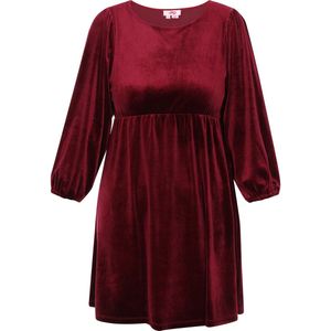 MYMO - Jurk - Rood - Fluweel/Nicky Velours - Kort/mini