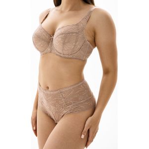 MILENKA beige high waist kanten tanga slip maat 44