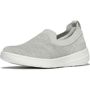 FitFlop - Super-Q Knit Slip-Ons - Instapper - Arctic Grey/Silver