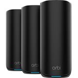 NETGEAR Orbi RBE873B - Mesh WiFi - WiFi 7 - 21000 Mbps - Tri-Band - 3-Pack - Zwart