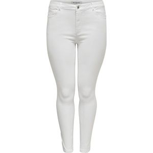 ONLY CARMAKOMA CARAUGUSTA HW SKINNY WHITE DNM NOOS Dames Jeans - Maat 44 X L30