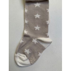 Ewers babysokjes beige met gebroken witte ster
