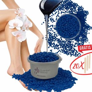 Guardian Beauty Wax Bonen - Ontharing - Hypoallergeen - 500g - Fresh Linen Scent - Met 20 stuks Spatels - Harde Wasbonen - Ontharingswax