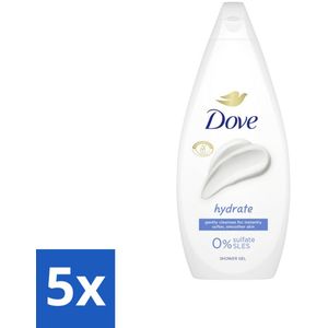 5 x Dove Douchecrème - Hydrate - 720 ml - Vegan - Duurzaam - Biologisch Afbreekbaar - Gerecycled Plastic