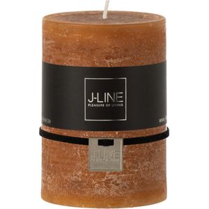 J-Line cilinderkaars - caramel - 42U - medium - 6 stuks