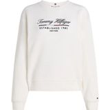 Tommy Hilfiger - MDRN REG SCRIPT C-NK SWTSHRT WW0WW43574 - Pullover Sweatshirt - Wit