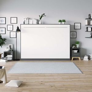 SMARTBett Horizontaal Opklapbed 140x200cm Antraciet - Wit