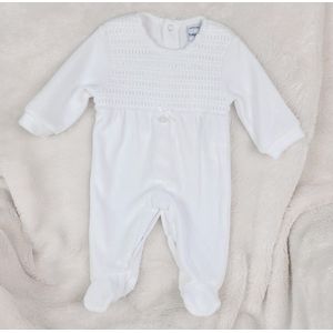 Babidu babypakje | wit | smock | 1-delig | 19827| Unisex | Newborn | maat 50