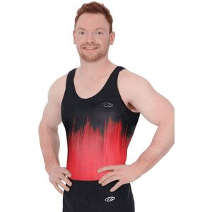 Rood Ignite herenturnpak maat 40 jongens gympak rode zwart zwarte lycra