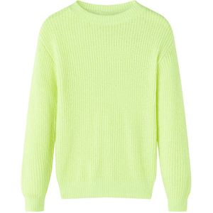 vidaXL - Kindertrui - gebreid - 116 - neongeel