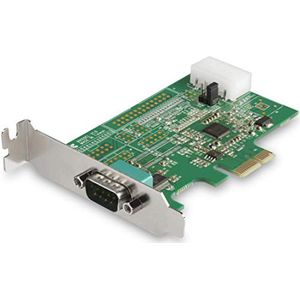 StarTech.com 1 Port PCI Express RS232 Serial Card, PCIe RS232 Serial Host Controller Card, PCIe to Serial DB9 Adapter Card, 16950 UART, Low Profile Expansion Card, Windows & Linux(PEX1S953LP)