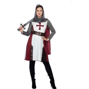 Wilbers & Wilbers - Templar Knight Kostuum Dames - Ridder Kostuum - Middeleeuwen - Maat 42/XL