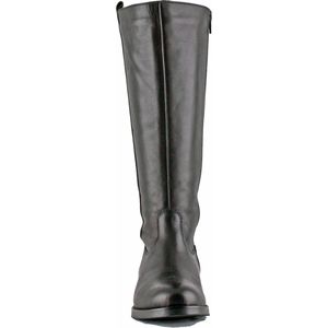 Jilsen Dames Laarzen Brede Schacht en Laarzen Brede Kuiten Kim in Zwart Kuitomtrek 48 cm, schoenmaat 39