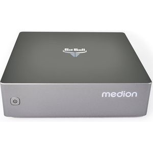 BitBull i5 10-Core Mini PC Compleet 16GB RAM 500GB SSD M.2 - 13e Generatie 1335U 4.6GHz Turbo - WiFi 6|Bluetooth 5.2 - HDMI|DisplayPort|USB-C - Windows 11 Professional - Powered by Medion