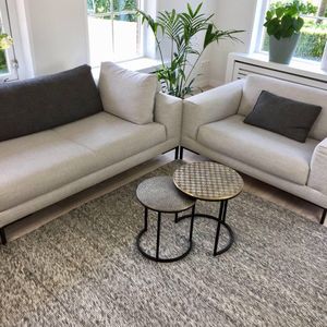 Wollen vloerkleed Antraciet - Cobble Stone Grijs/Antraciet - Wol - 250 x 350 - (XXL)