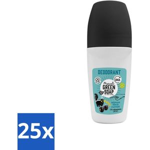 25 x Marcel's Green Soap - Deodorant Roller - Mimosa & Blackcurrant - Langdurige frisheid - 50 ml - Mimosa & Blackcurrant - Langdurige Frisheid - Deodorant Roller