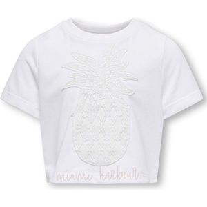 ONLY meisjes trui KARLA Bright White Pineapple Regular Fit