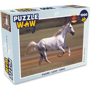 Puzzel Paard - Licht - Gras - Legpuzzel - Puzzel 1000 stukjes volwassenen