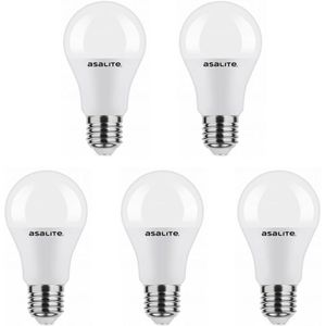 Asalite - LED Lamp A60 - E27 Fitting - 9W - 4000K Neutraal Wit Licht - 820 Lumen - Niet Dimbaar - 5 Stuks