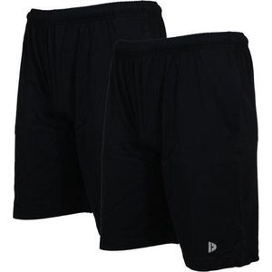 2-Pack Donnay - Ess. joggingshort (Roy) - Sportshort - Black (020) - maat M