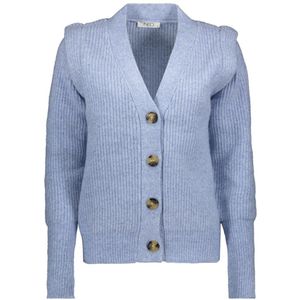NED Vest Velan Ls Rmj Brei Melange 25w1 U216 02 3000 Light Blue Melange Dames Maat - XS