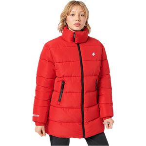 Superdry Longline Sports Jas Rood S Vrouw
