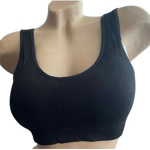 Comfort Bra - Beha Top van Viscose - 6760 - L/XL zwart