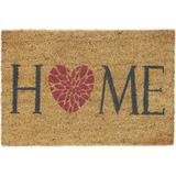 Relaxdays deurmat home - kokosmat - voetmat - antislip - 60 x 40 cm - rechthoekig - natuur