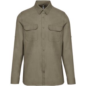 Kariban Overhemd safari lange mouwen K590 - Light khaki - 4XL