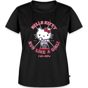Hello Kitty Run Like A Girl Premium T Shirt Dames