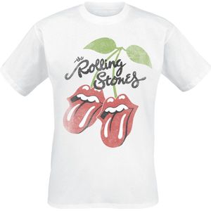 The Rolling Stones Cherries Lick Heren T-shirt - wit - L