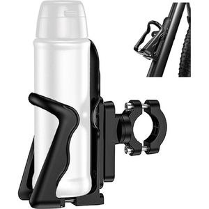 Flessenhouder voor fiets en motorfiets - instelbare drinkflessenhouder voor frame en stuur - geschikt voor diverse fietsen
