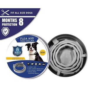 Borvat® - Vlooienband Hond - Tekenband - Vlooien - Luizen - Teken - Mijten - 8 maanden bescherming - Honden - Anti Vlooien en Teken middel