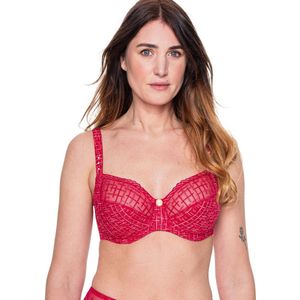 Louisa Bracq - Tweegy Full Cup BH Rouge A Levres - maat 80E - Rood/Goud